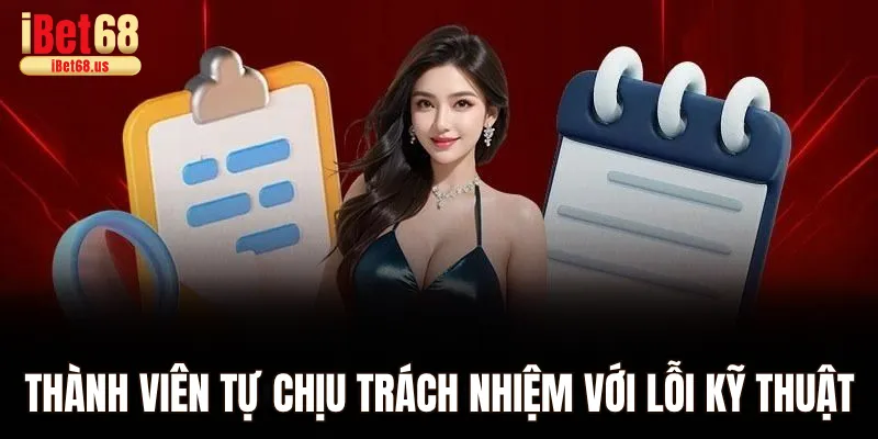 Thành viên tự chịu trách nhiệm với lỗi kỹ thuật từ mình